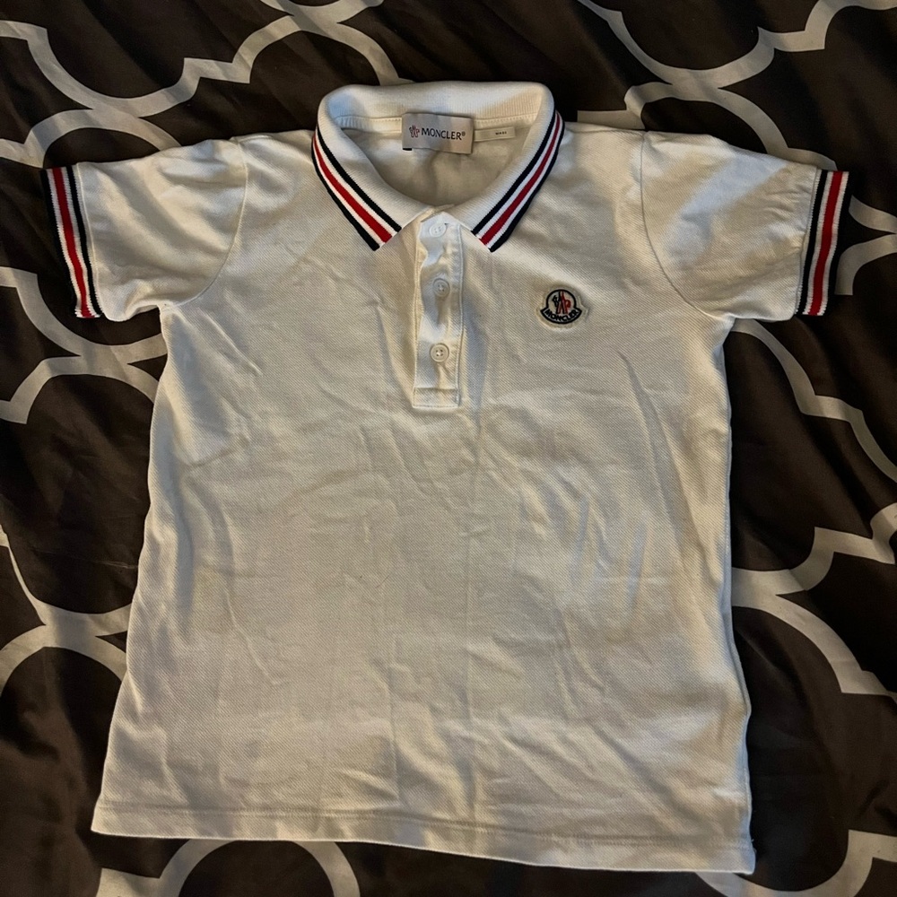 Logo patch polo shirt